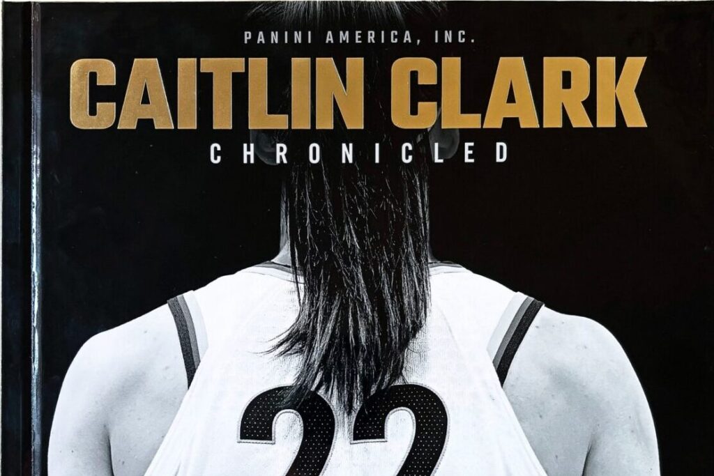 A cover image of the limited edition Caitlin Clark Chronicled release.