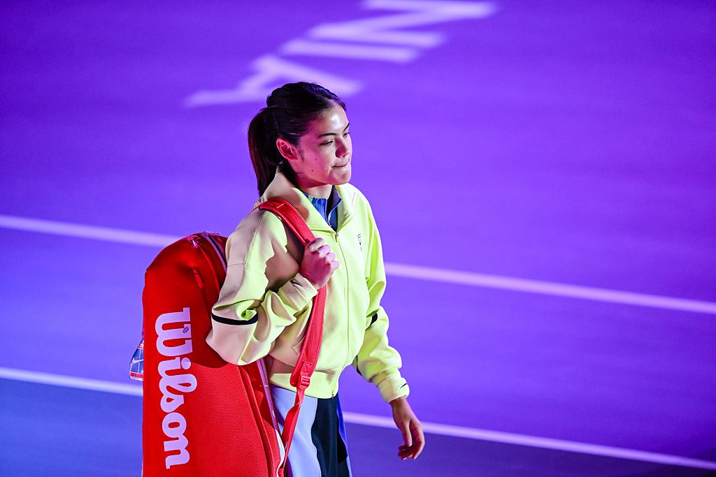 Emma Raducanu participates in the Transylvania Open 2026 Singles Final at BT Arena in Cluj-Napoca, Romania, on February 7, 2026.